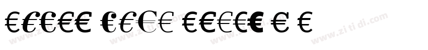Dolce Vita Heavy A F字体转换